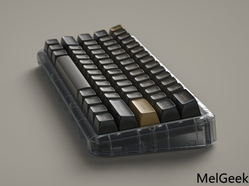 MG profile keycaps on a board