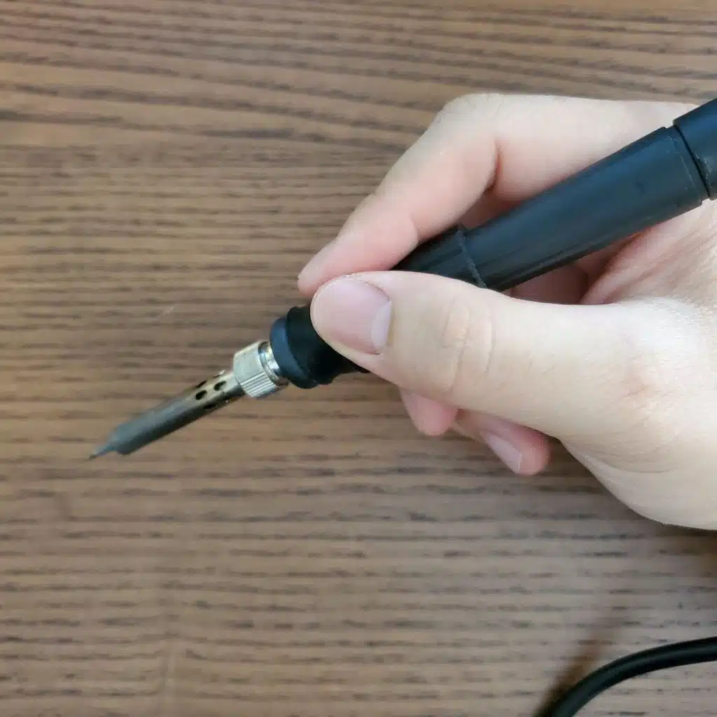 How to grip your soldering iron and wire like a pen