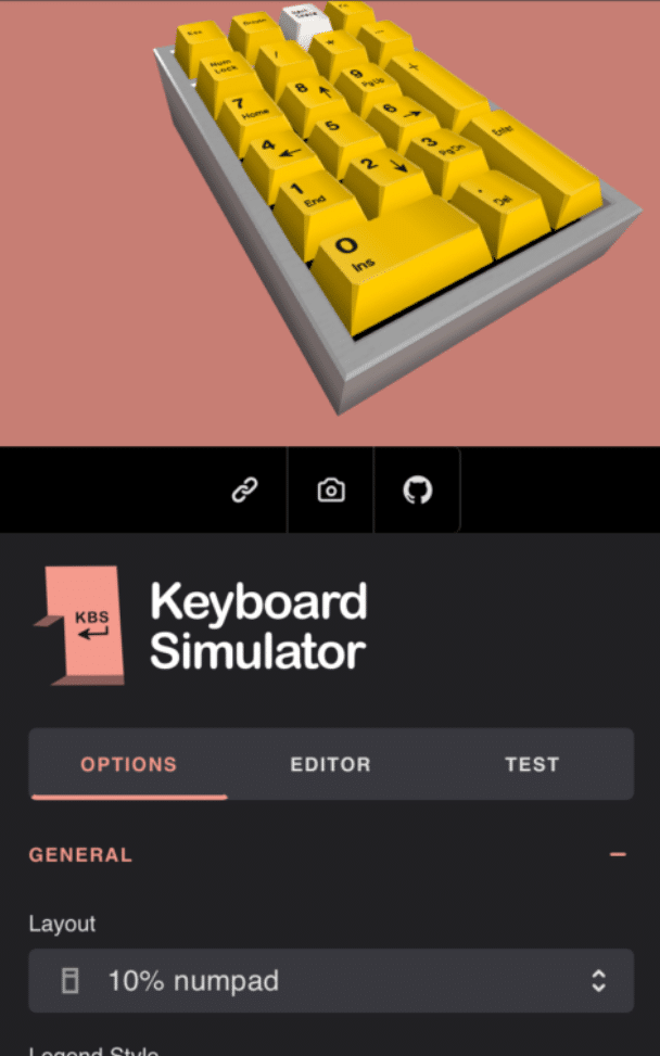 my cute yellow numpad design