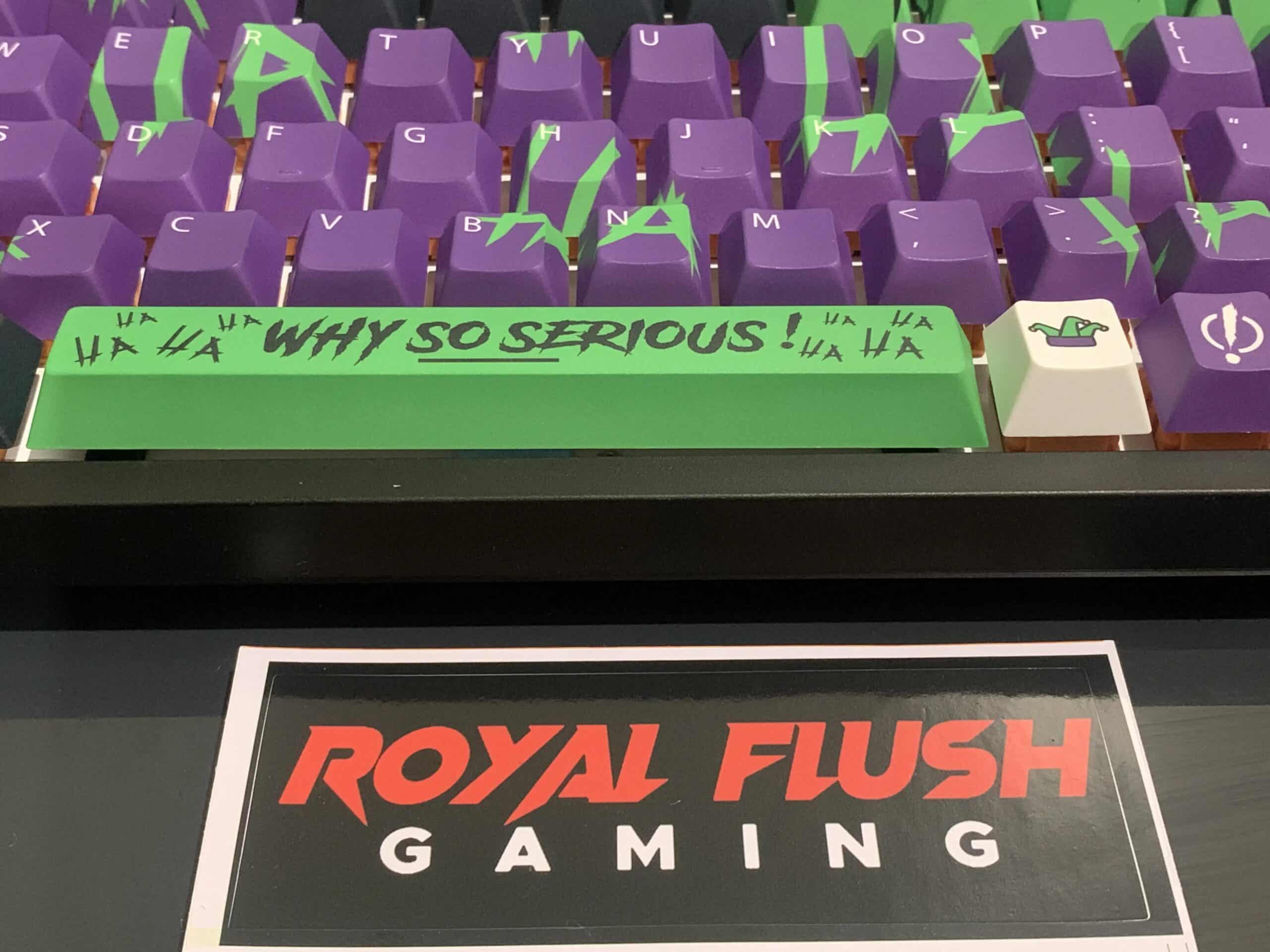 TKL Barebones 67, Joker Keycaps from Royal Flush Gaming