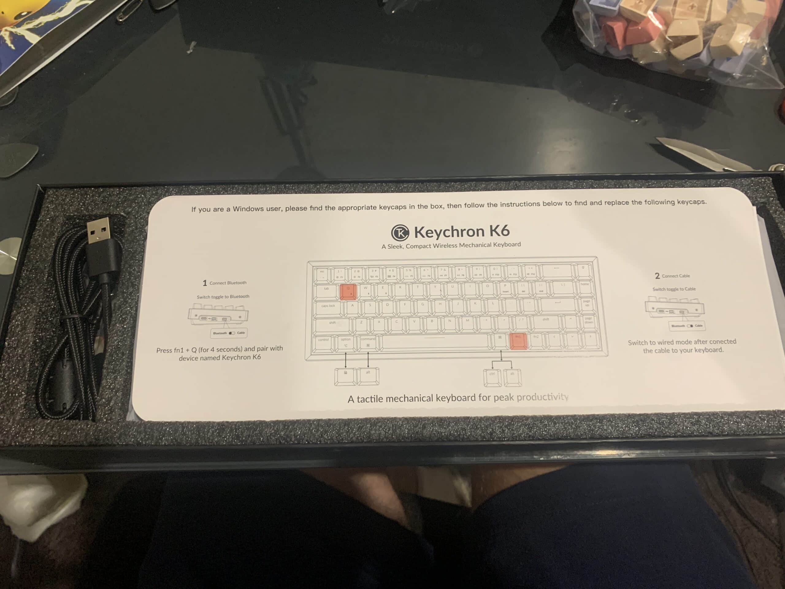 Keychron k6 unboxing